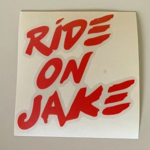 Ride On Jake | die-cut sticker | 4in. 1 left!!